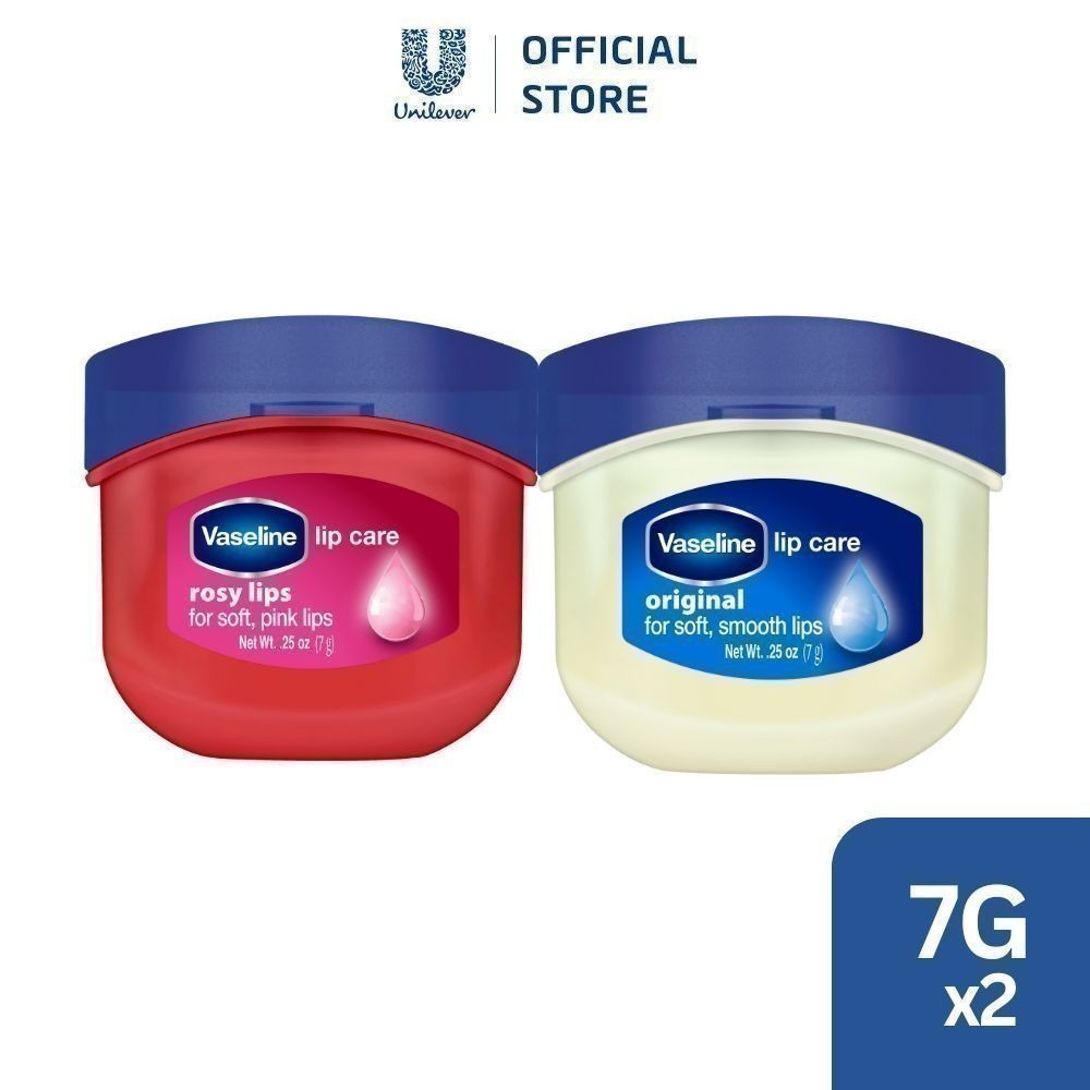 [Live Hannah] Combo 2 Hũ sáp dưỡng môi Vaseline Lips Care 7g (Tùy chọn mùi)
