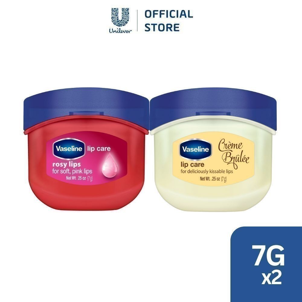 [Live Hannah] Combo 2 Hũ sáp dưỡng môi Vaseline Lips Care 7g (Tùy chọn mùi)