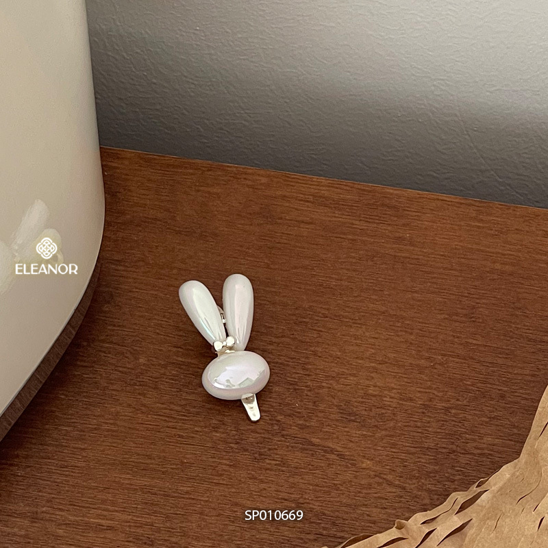 Set kẹp tóc nữ Eleanor Accessories thiết kế hình con thỏ đính đá kẹp tóc mái phụ kiện tóc 10669
