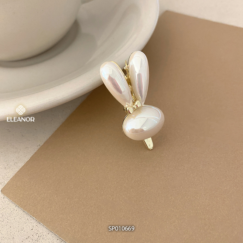 Set kẹp tóc nữ Eleanor Accessories thiết kế hình con thỏ đính đá kẹp tóc mái phụ kiện tóc 10669