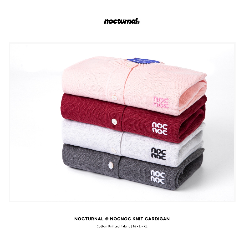 Áo Cardigan Len Dệt Kim Form Ôm Nocturnal Nocnoc Knit Cardigan Cotton Cao Cấp Nam Nữ Unisex Localbrand | BigBuy360 - bigbuy360.vn