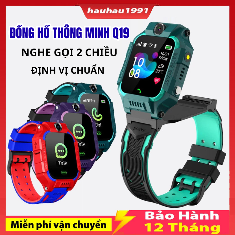Đồng Hồ Định Vị Trẻ Em Q19 / Q12 / Q15 Lắp Sim Nghe Gọi 2 Chiều , Chống Nước Có Tiếng Việt Lắp Sim 3G, Dễ Sử Dụng