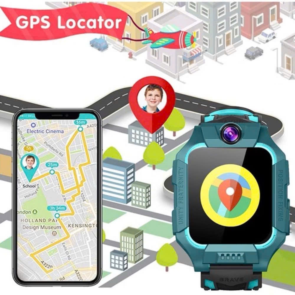 Đồng Hồ Định Vị Trẻ Em Q19 / Q12 / Q15 Lắp Sim Nghe Gọi 2 Chiều , Chống Nước Có Tiếng Việt Lắp Sim 3G, Dễ Sử Dụng