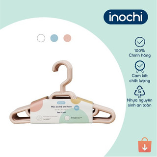 Bộ 10 móc treo áo trẻ em Inochi Hara 181 – thiết kế nhỏ gọn, treo áo quần trẻ em tiện lợi