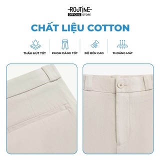 Quần Kaki Nam Dài Form Slim Cropped - Routine 10F24PCA005R1