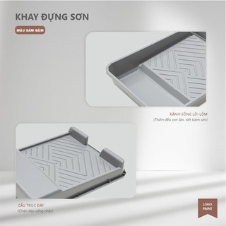 Khay Đựng Sơn Nhựa Cao Cấp TexaCoat Paint, Khay Lăn Sơn Tiện Lợi Khi Thi Công, Dễ Vệ Sinh