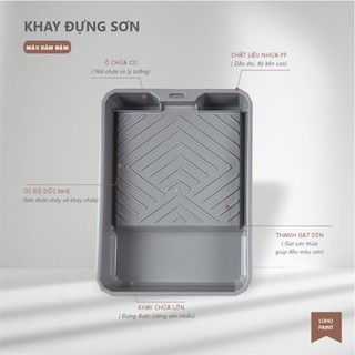 Khay Đựng Sơn Nhựa Cao Cấp TexaCoat Paint, Khay Lăn Sơn Tiện Lợi Khi Thi Công, Dễ Vệ Sinh
