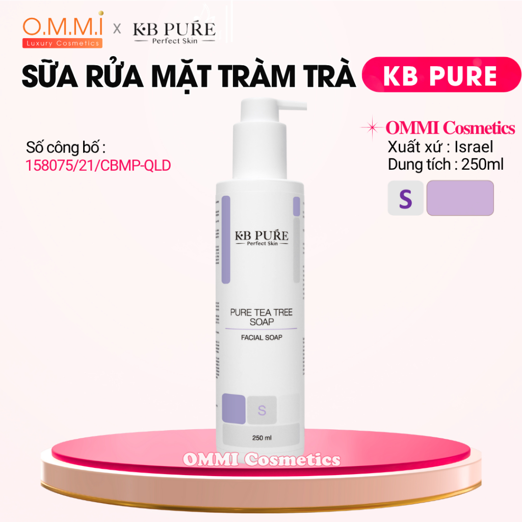 KB PURE - Sữa rửa mặt tràm trà, làm sạch sâu, dịu nhẹ cho mọi loại da ...