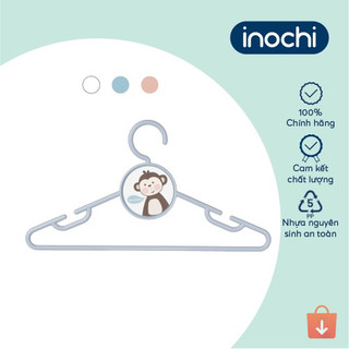 Set 5 móc áo trẻ em Inochi Hara 188 – thiết kế thông minh, có lỗ treo chống tuột quần áo