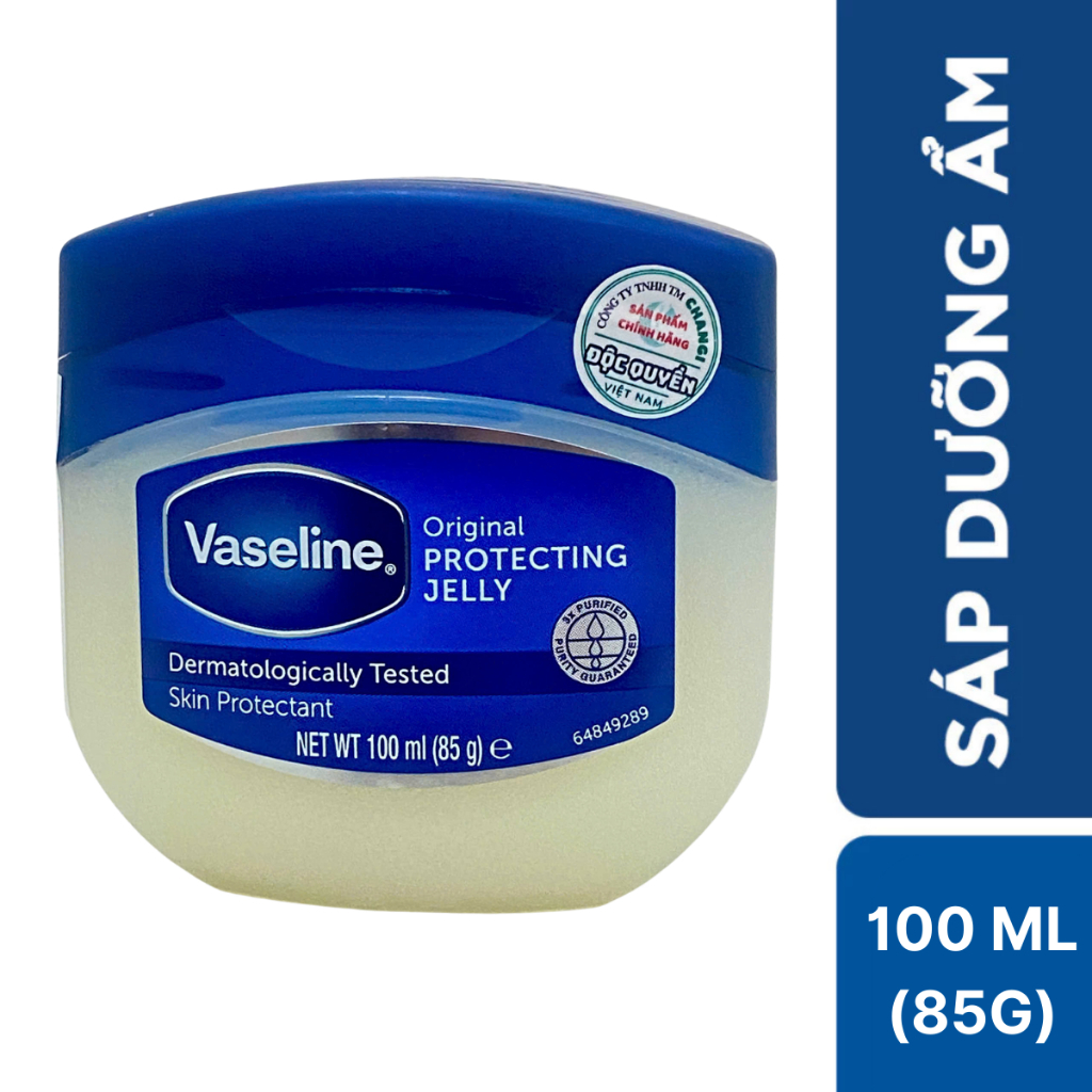 [Live Hannah] Sáp Vaseline Protecting Jelly dưỡng ẩm 100ml/85g (Tùy chọn Original / Cacao Butter / Aloe)