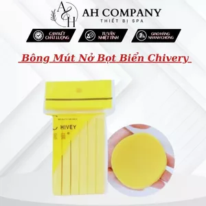 Mút Nở, Bông Mút Nở Rửa Mặt, Bọt Biển Nở Chivey Mềm Mịn, Thiết Kế Nhỏ Gọn Sử Dụng Tiện Lợi