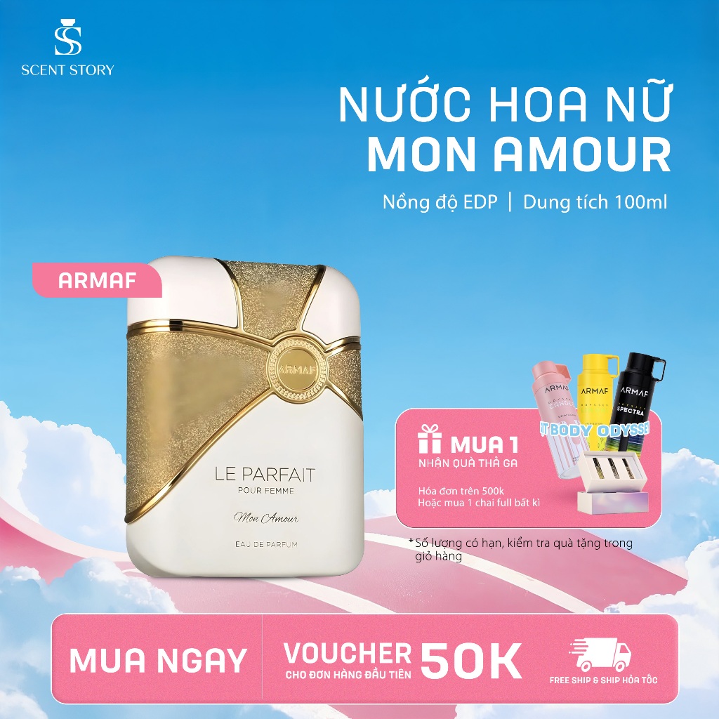 Hỏa tốc] Nước Hoa Nữ Armaf Le Parfait Pour Femme Mon Amour EDP