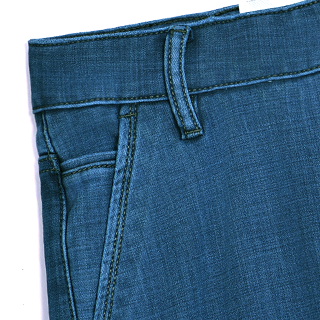 Quần jeans nam MASCULINE MJRC52 Form Regular túi trước chéo – Quần jean trung lông cừu cao cấp