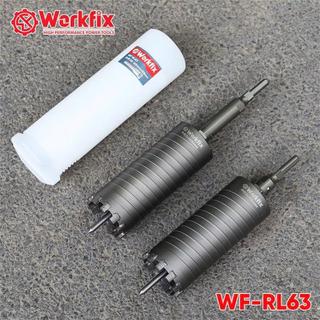WORKFIX Mũi Khoan Rút Lõi Bê Tông 55mm-63mmx300mm WF-RL63 Chuôi Dài Thoát Phôi Tốt Chống Kẹt Mũi