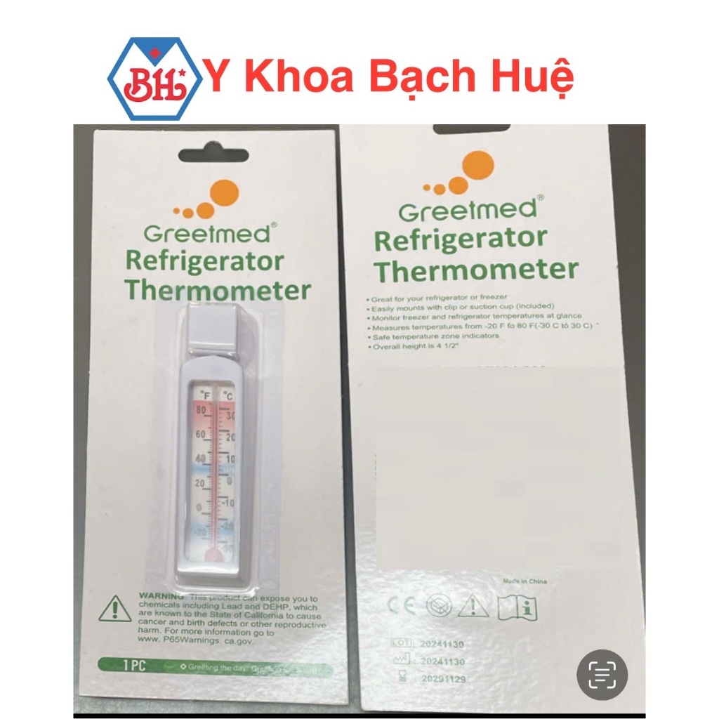 Nhiệt kế đo tủ lạnh tủ đông, nhiệt kế tủ lạnh.