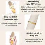 Máy Rửa Mặt Điện Di Tinh Chất Nóng Lạnh 6in1 Phiên Bản Mới – Làm Sạch, Massage, Đẩy Dưỡng, Se Khít Lỗ Chân Lông HB21 — ảnh 7