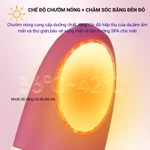 Máy Rửa Mặt Điện Di Tinh Chất Nóng Lạnh 6in1 Phiên Bản Mới – Làm Sạch, Massage, Đẩy Dưỡng, Se Khít Lỗ Chân Lông HB21 — ảnh 4