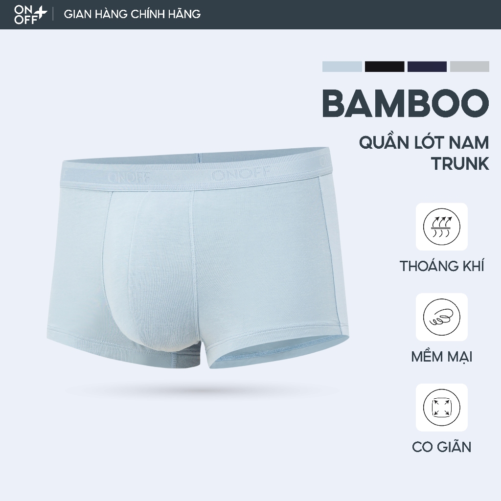 Quần lót nam trunk ONOFF chất liệu bamboo spandex - 18UO25A085