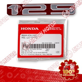 Tem Số 125 / 160 Yếm Xe Air Blade 125/160 2025 86644-K3A-V40ZB , 86644-K3A-V40ZA Chính Hãng - ZZM