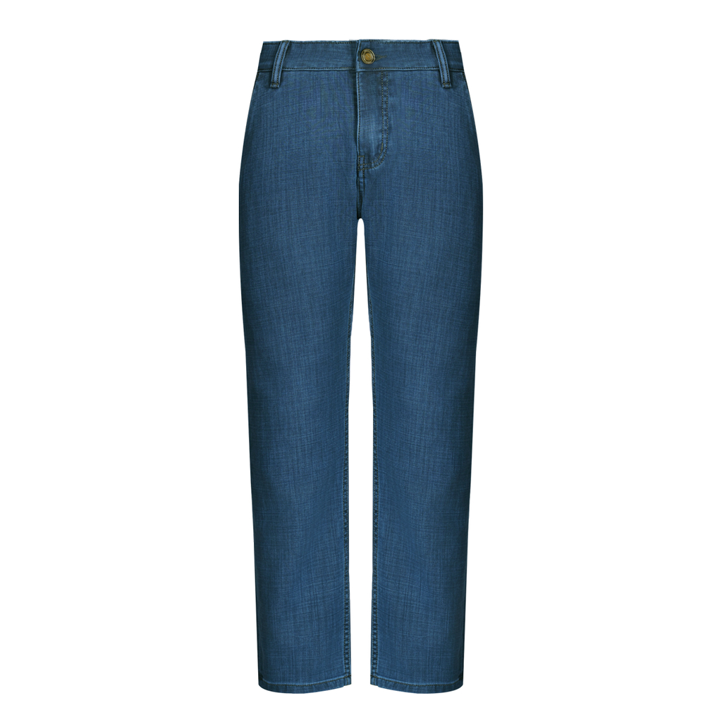 Quần jeans nam MASCULINE MJRC52 Form Regular túi trước chéo – Quần jean trung lông cừu cao cấp