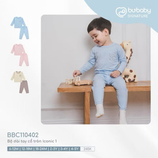 Bộ dài tay cổ tròn túi ngực bubaby