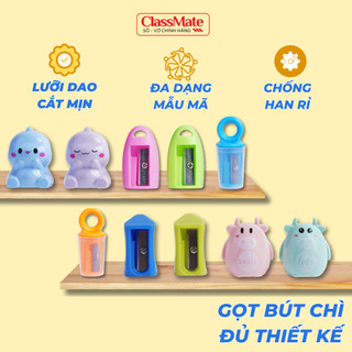 Gọt Bút Chì Đa Dạng Màu Sắc ClassMate Làm Bằng Kim Loại Không Gỉ, Sử Dụng Cho Các Loại Chì Gỗ, Chì Màu