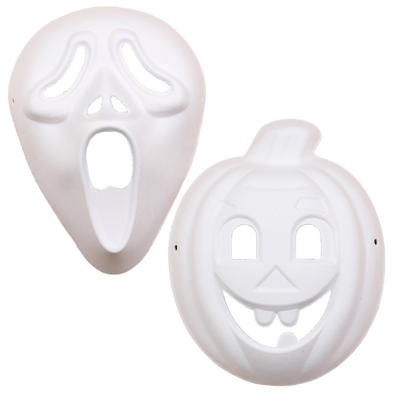 Mặt nạ giấy chưa tô nhiều mẫu mã cho bé chơi tô màu và chơi mặt nạ trung thu hóa trang halloween