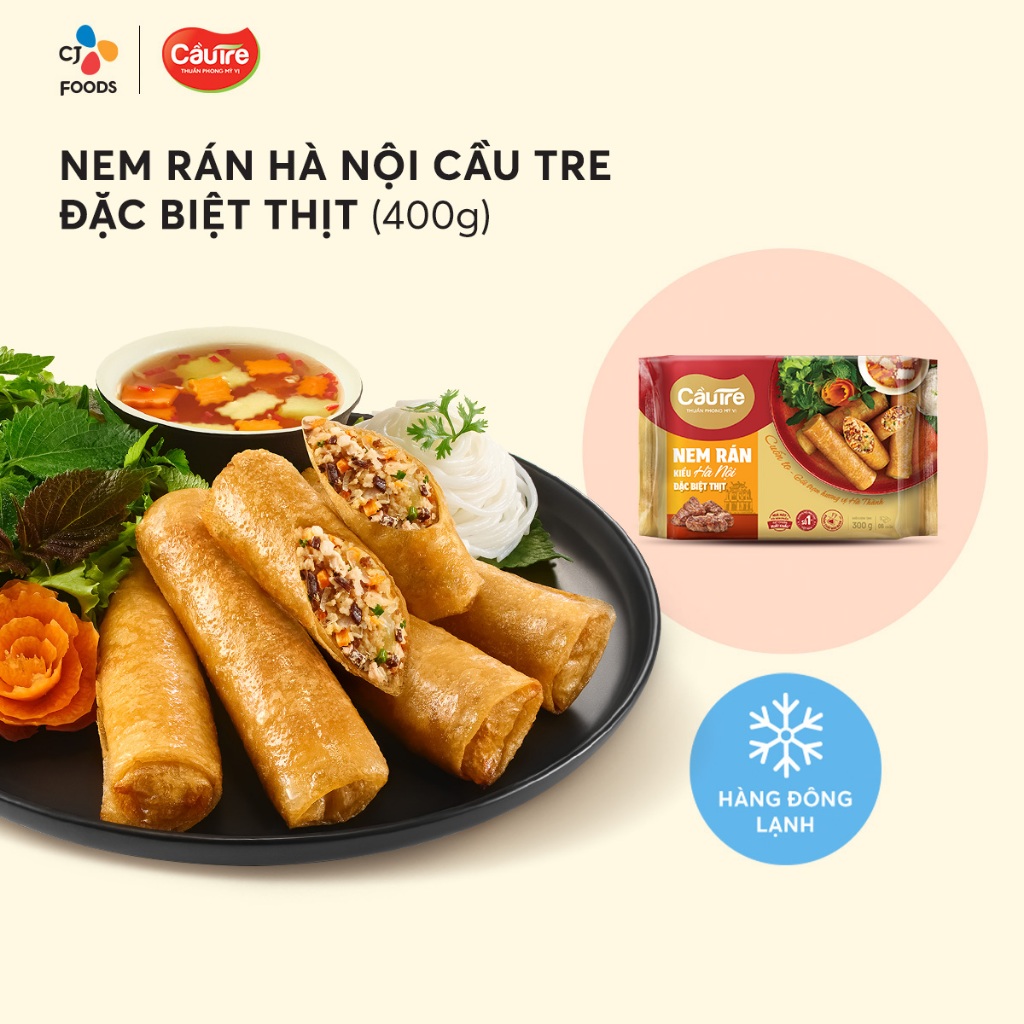 [Hỏa tốc] Nem rán Hà Nội đặc biệt Cầu Tre - nhân Thịt (gói 300g - 6 ...