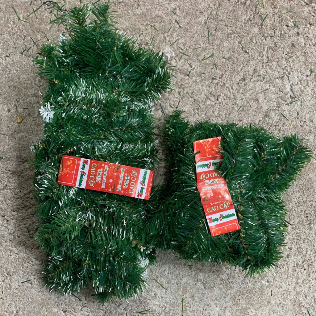 Dây thông chưa trang trí dài 2.7met rộng 20cm hàng cao cấp trang trí giáng sinh  Noel