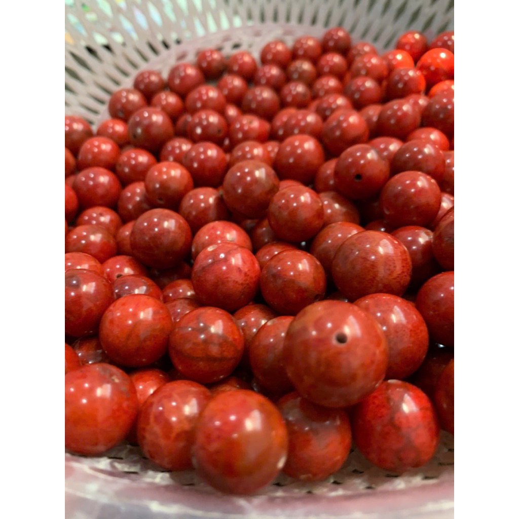 5 hạt san hô đỏ nhiều size