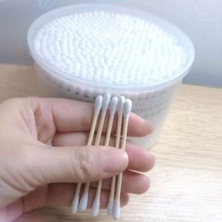 Tăm Bông Tre Hộp 500 Cái Bông Mềm Thân Cứng An Toàn Cho Cả Gia Đình (hàng tốt)
