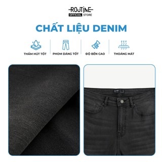 Quần Denim Nam Form Slim Cropped - Routine 10F25DPA033