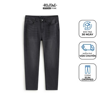 Quần Denim Nam Form Slim Cropped - Routine 10F25DPA033