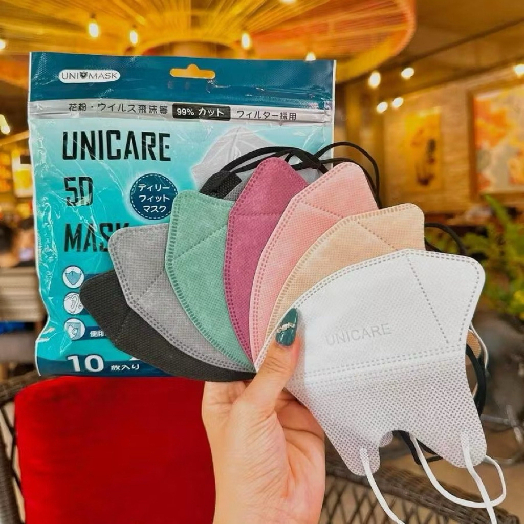 Freeship - Thùng 100 chiếc khẩu trang 5D UNIMASK hot trend