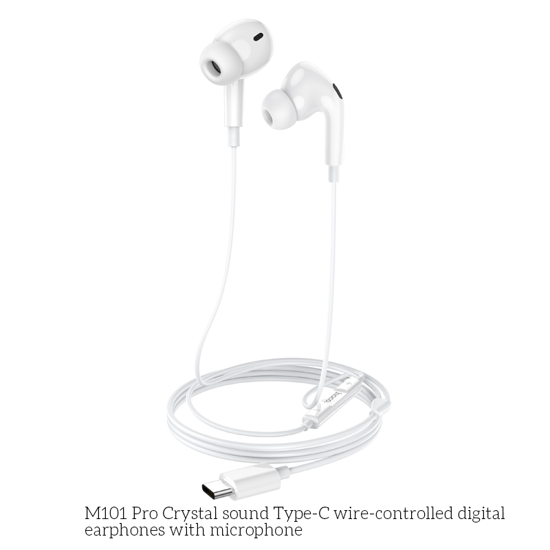 Tai Nghe Hoco M101 Pro Type-C Có Mic – Âm Thanh Rõ, Đàm Thoại Sắc Nét, Nghe Nhạc Chất Lượng Cao