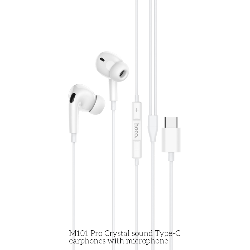 Tai Nghe Hoco M101 Pro Type-C Có Mic – Âm Thanh Rõ, Đàm Thoại Sắc Nét, Nghe Nhạc Chất Lượng Cao