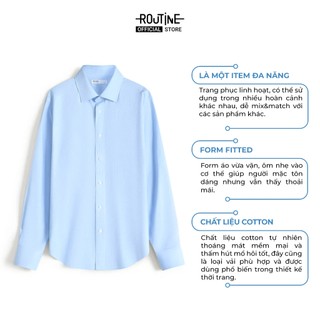 Áo Sơ Mi Tay Dài Nam Form Fitted - Routine 10F25SHL008