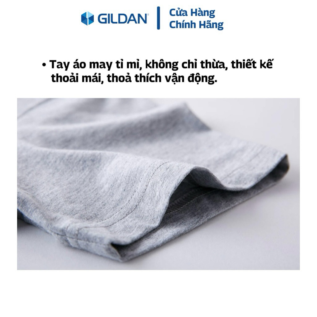 GILDAN - Áo Thun Trơn Unisex Chính Hãng từ Mỹ 100% Cotton Cao Cấp Mềm Mại Thoáng Mát, Áo Thun Nam Nữ Cặp Đôi và Gia Đình