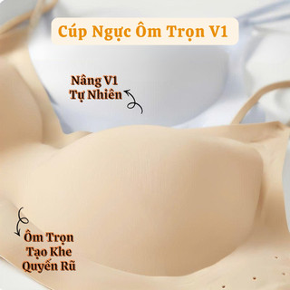 Combo 2 Áo Ngực Nữ Su Không Gọng Dây Mảnh Kim Tuyến Mút 1cm Nâng, Áo Lót Mềm Thoáng King Shop A-925