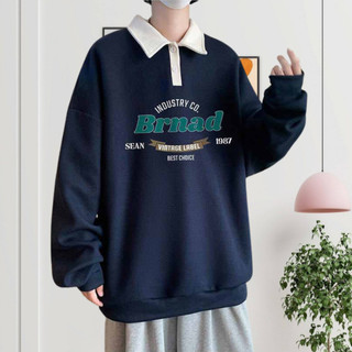 Áo sweater trơn nam nữ form rộng, áo tay dài unisex nỉ bông dày mềm mịn HOODIE POLO BRNAD K1