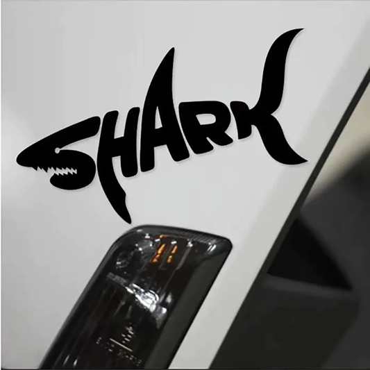 Sticker dán xe ô tô CÁ MẬP tem lột tách nền nhiều màu. SHARK Tem chống nước, bám dính tốt. Trang trí xe hơi phong cách