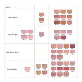 61 Má Moon Eyes Phấn Má Hồng MOONEYES BLUSH Dạng Bột má hồng mooneyes Color Romantic Collector Matte Mịn Tự Nhiên Lâu