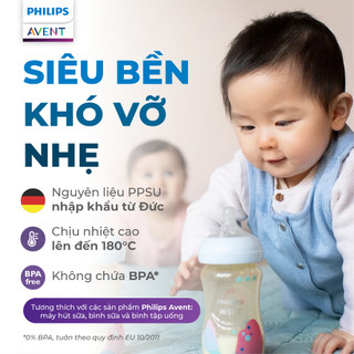Bình Sữa Mô Phỏng Tự Nhiên Mới PPSU Philips Avent Natural Response 125ml 260ml 330ml