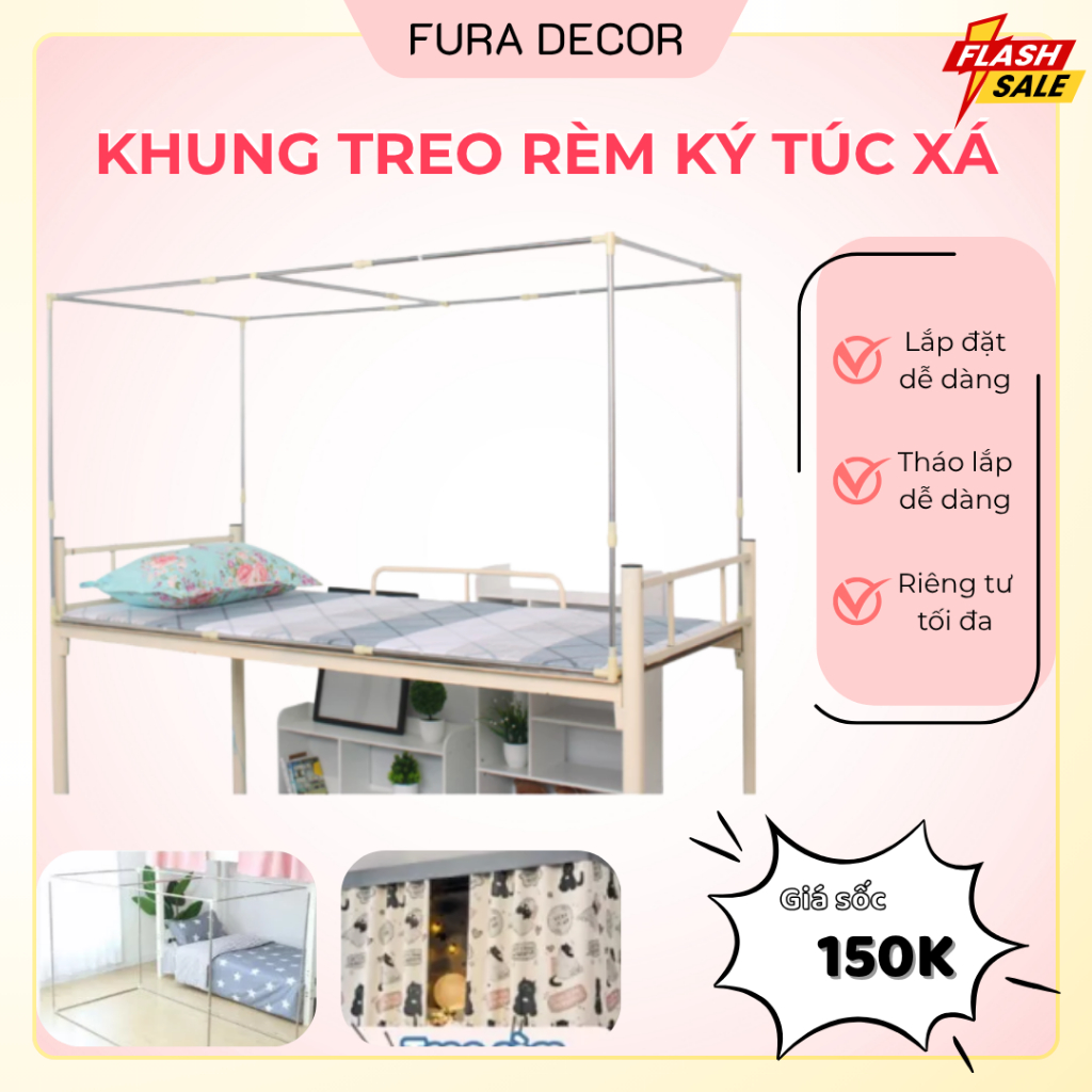 khung rèm giường - Giá Tốt, Sale Tháng 08, Freeship 0Đ | Shopee Việt Nam