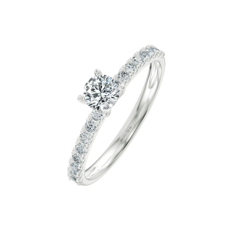[CHAT TRƯỚC KHI ĐẶT] Nhẫn Cầu Hôn Tierra Shining Light NCH1202, Vàng 14K 18K, Đính Tấm CZ/ KC, Thiết Kế Solitaire Pavé