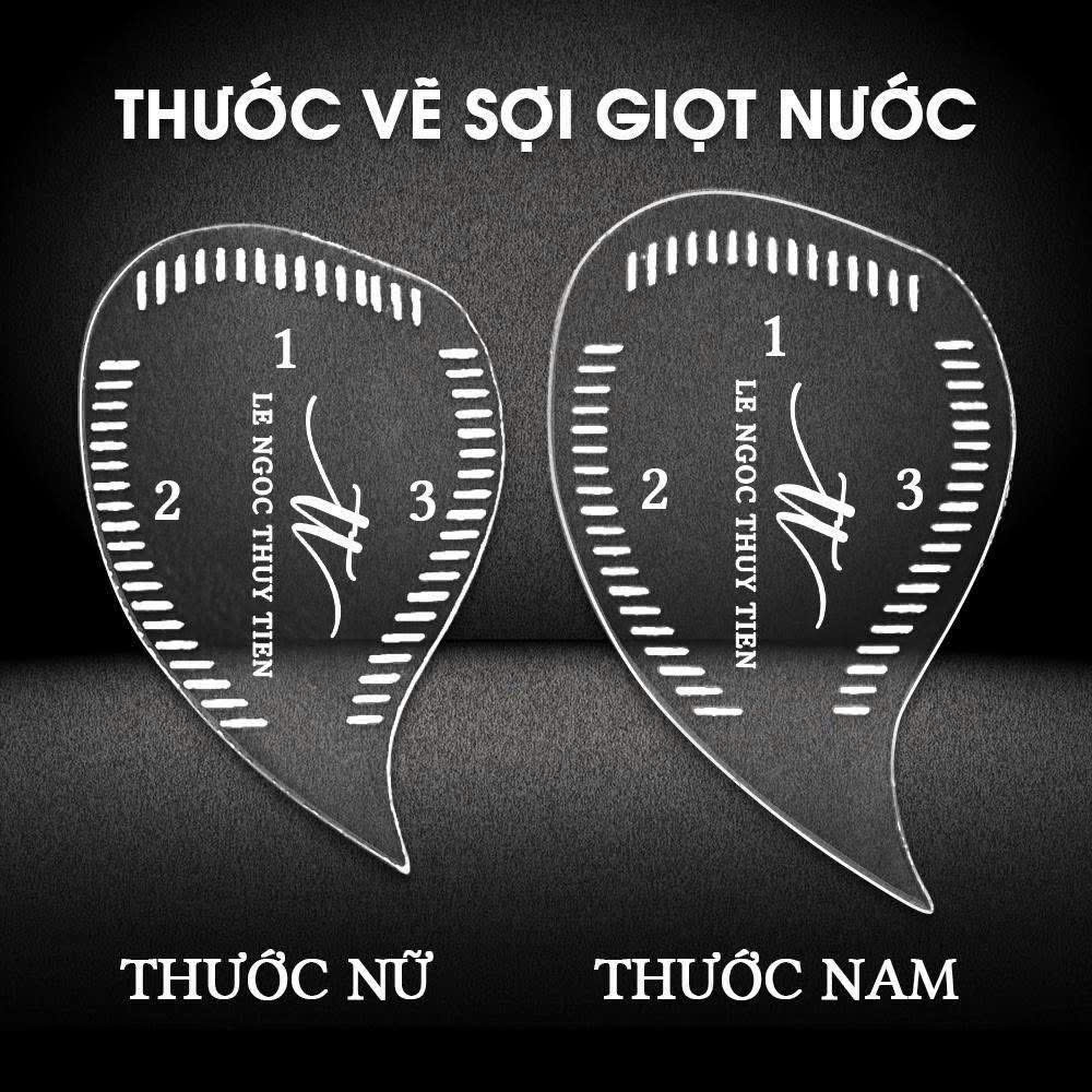 Thước Vẽ Sợi Hairstroke – Dụng Cụ Hỗ Trợ Vẽ Sợi Chân Mày Nam Nữ Chuẩn Từng Nét