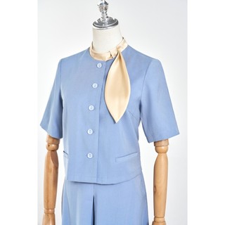 Áo Kiểu Nữ LAMER FASHION Cổ Nơ Liền Sang Trọng Phối Quần Ống Rộng Giả Váy Thanh Lịch L65D25Q012 L64W25Q009