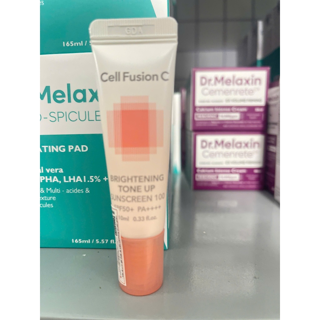 (Mini 10ml) Kem Chống Nắng Cell Fusion C NângTone Da Brightening Tone Up Sunscreen 100 SPF50+/PA++++ 10ML