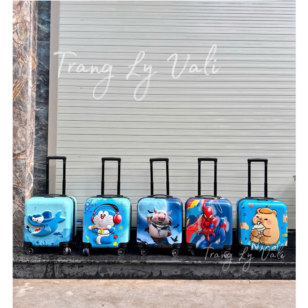 Vali Trẻ Em, Vali Du Lich Cho Bé Trai, Vali Du Lịch Cho Bé Gái, Vali Kéo Du Vali Ku Lịch Size 18 inch, Vali Kuromi.