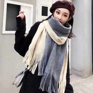 Khăn Len Ullzang RIN , Khăn Thời Trang Choàng Cổ Quàng Cổ Mùa Đông Phong Cách Hàn Quốc